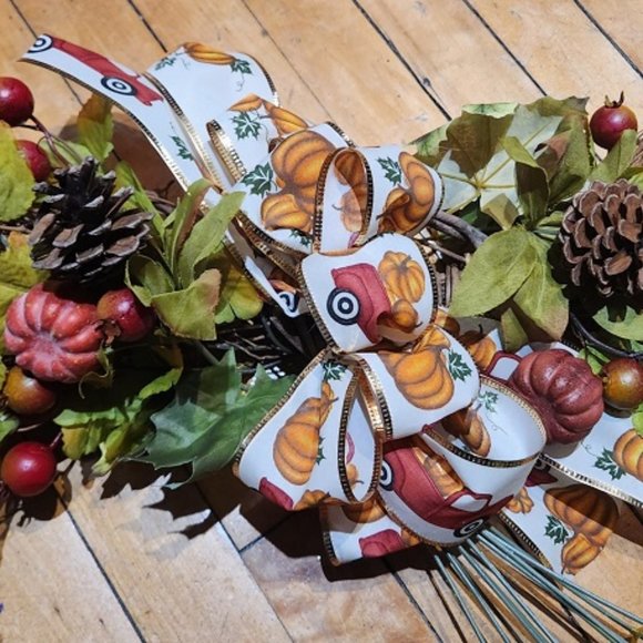 Handmade Autumn Swag - Picture 2 of 4